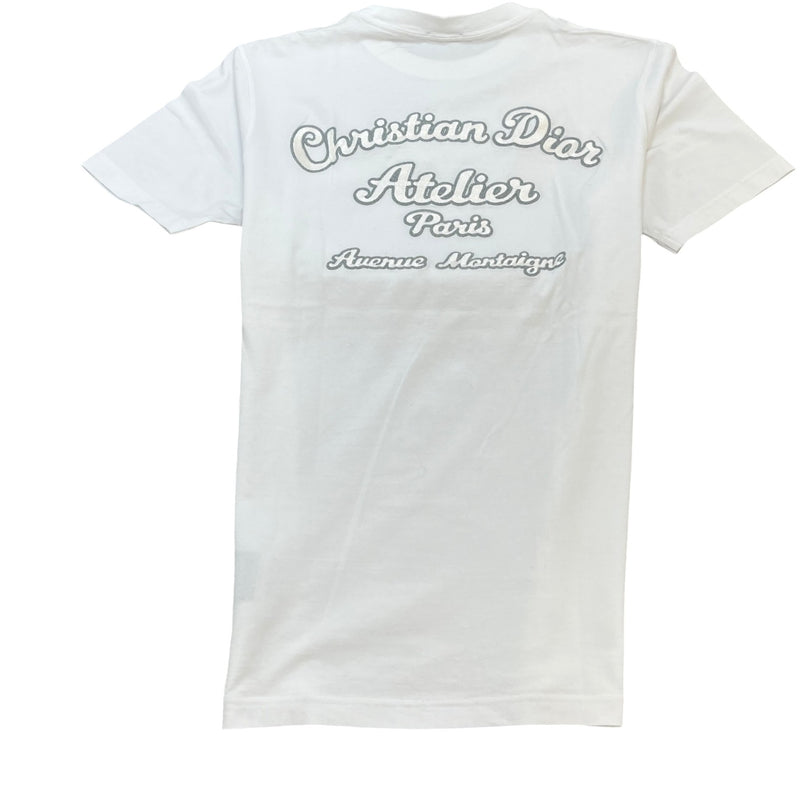 Men's Atelier Embroidered T-Shirt White Size XS