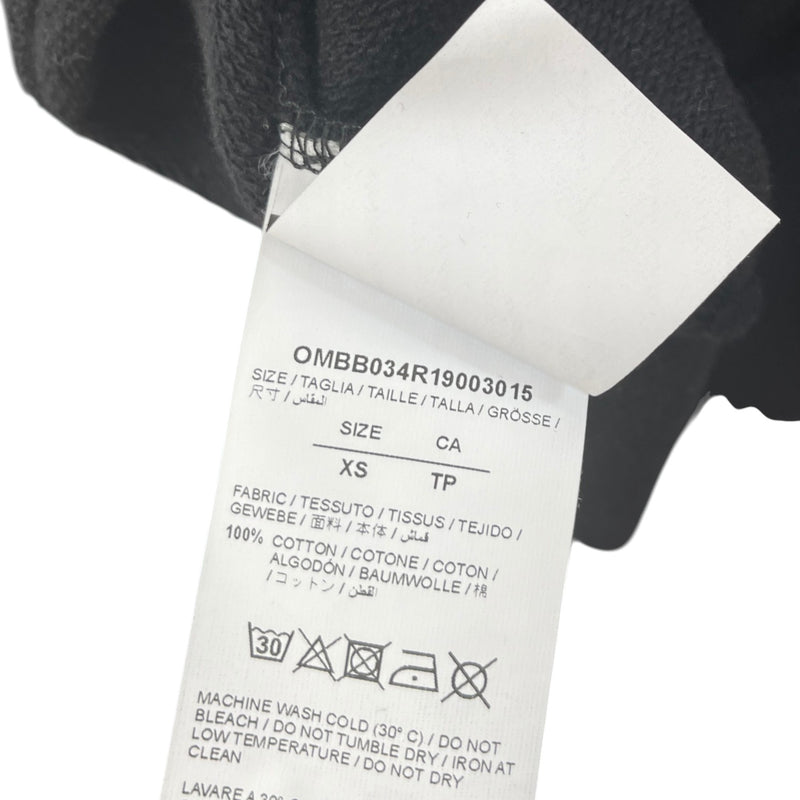 Men's Diagonal Stencil Hoodie Black Size XS