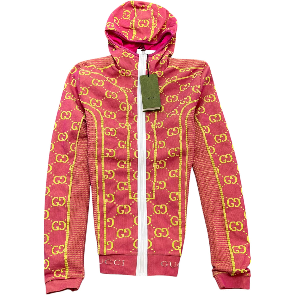 Women's GG Tubular Jersey Zip Up Jacket Pink Size S / UK 8 - Photo 1