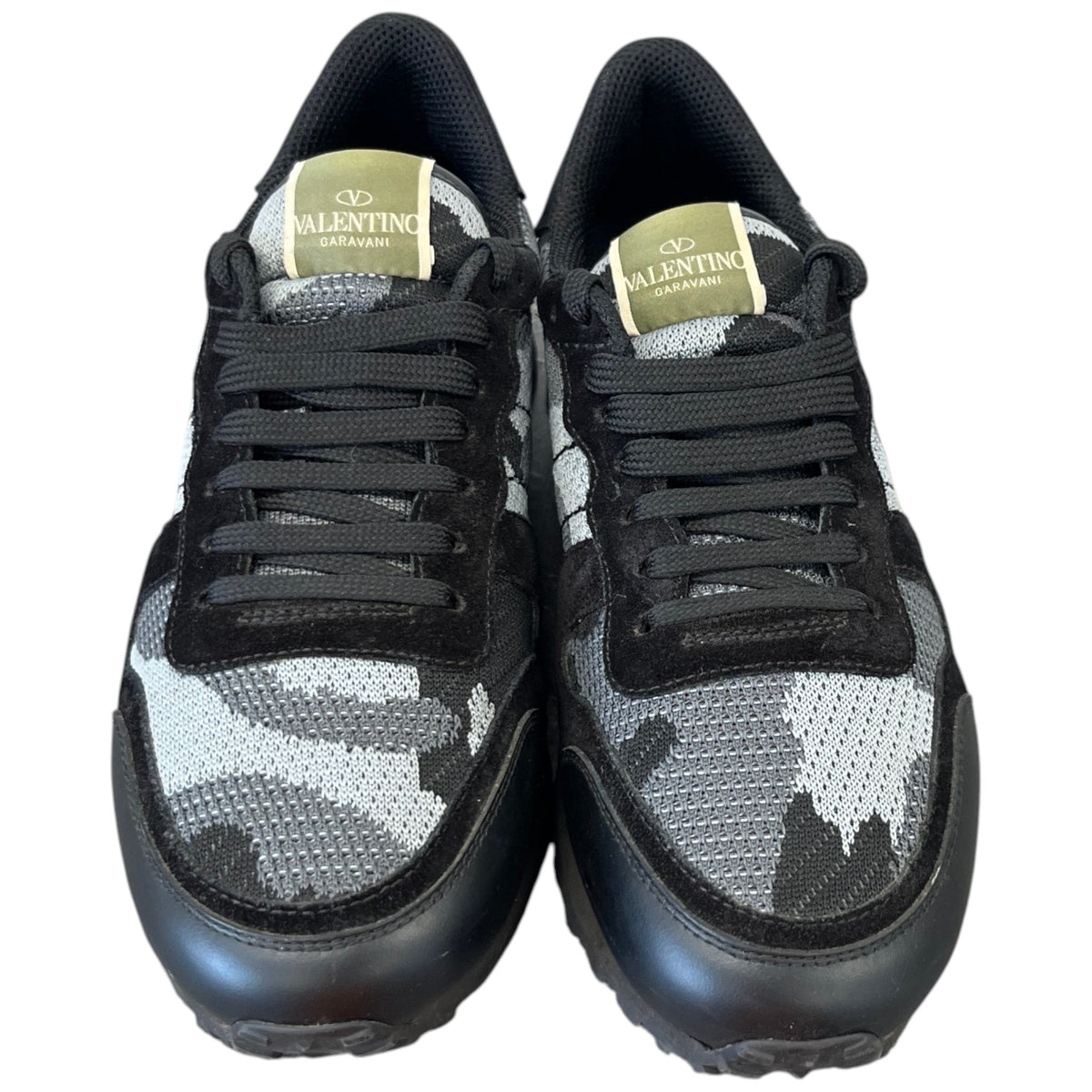 Men's Rockrunner Camouflage Low Trainers Black Size UK 6 / EU 40 - Photo 6