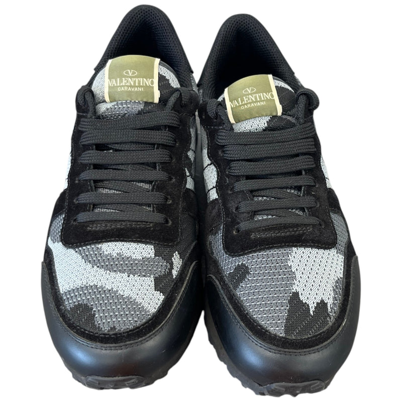 Men's Rockrunner Camouflage Low Trainers Black Size UK 6 / EU 40