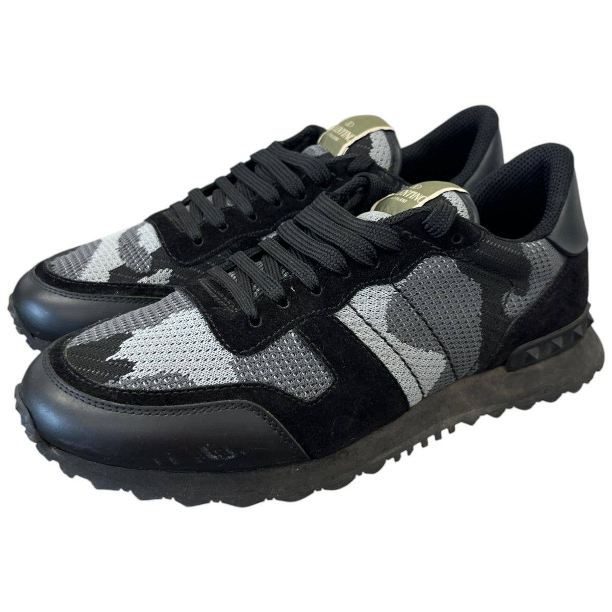Men's Rockrunner Camouflage Low Trainers Black Size UK 6 / EU 40 - Photo 9