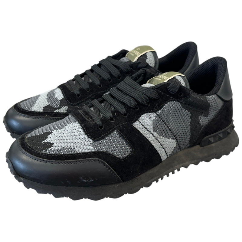 Men's Rockrunner Camouflage Low Trainers Black Size UK 6 / EU 40