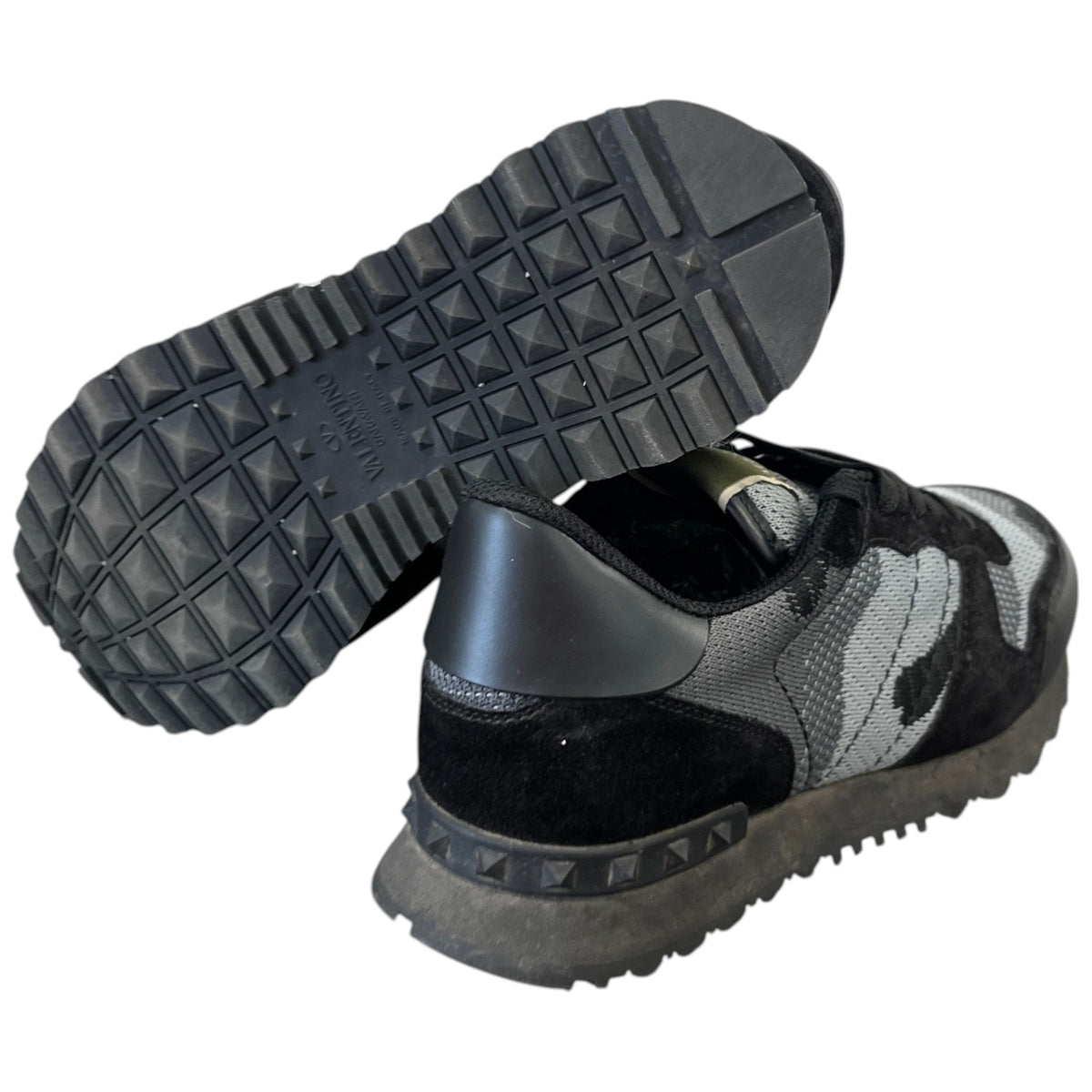 Men's Rockrunner Camouflage Low Trainers Black Size UK 6 / EU 40 - Photo 10