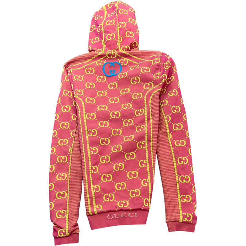 Women's GG Tubular Jersey Zip Up Jacket Pink Size S / UK 8