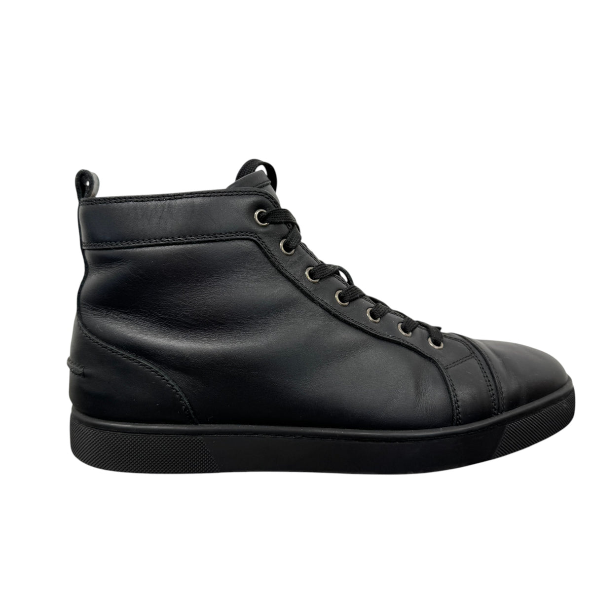 Men's Louis Flat High Trainers Black Size UK 9 / EU 43 - Photo 1