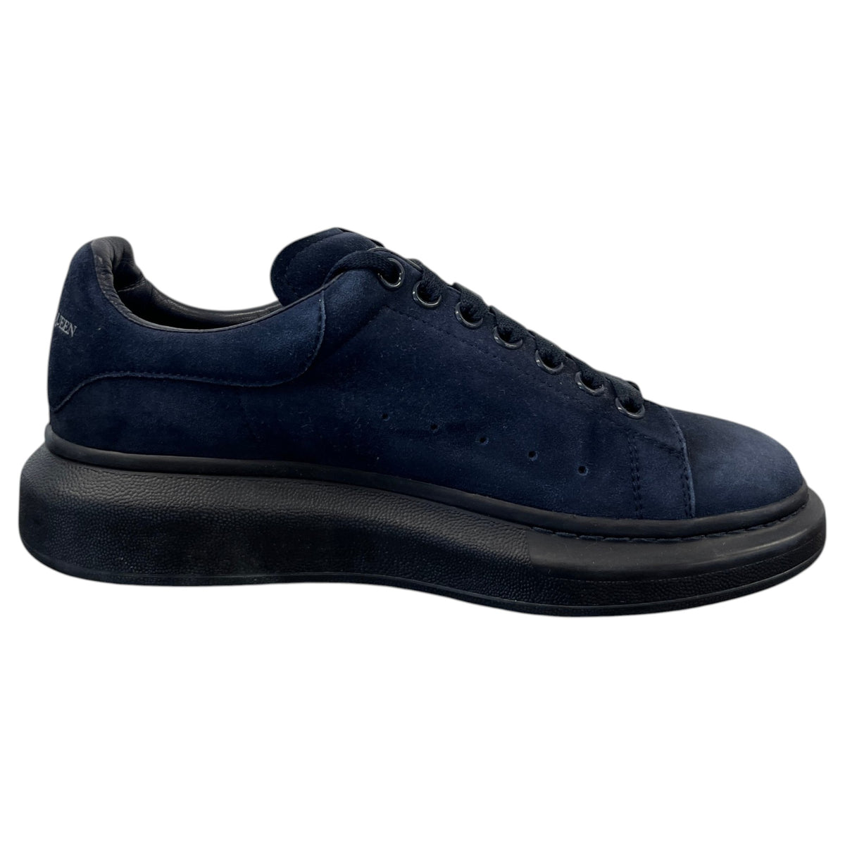 Men's Oversized Suede Low Trainers Navy Size UK 7 / EU 41 - Photo 4