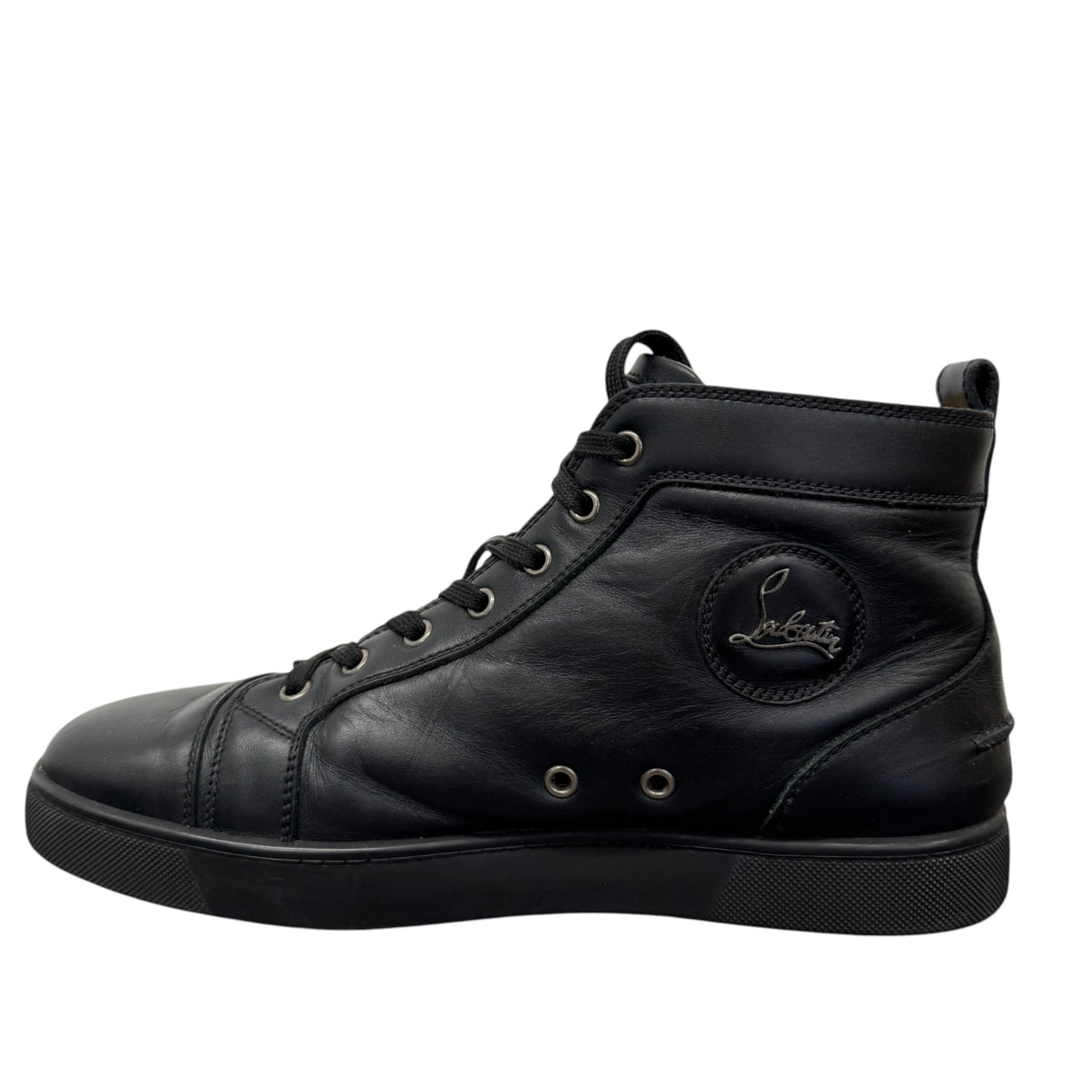 Men's Louis Flat High Trainers Black Size UK 9 / EU 43 - Photo 2