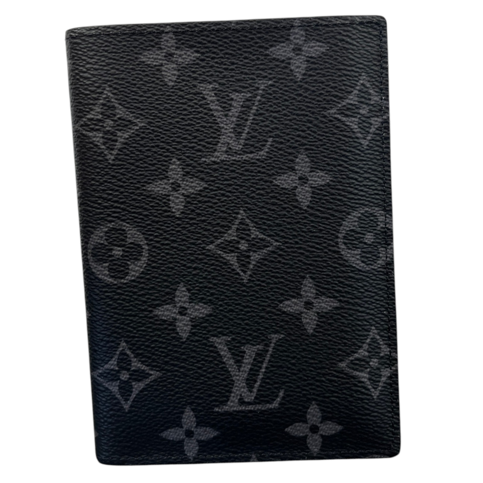 Men's Monogram Eclipse Passport Holder Black - Photo 1