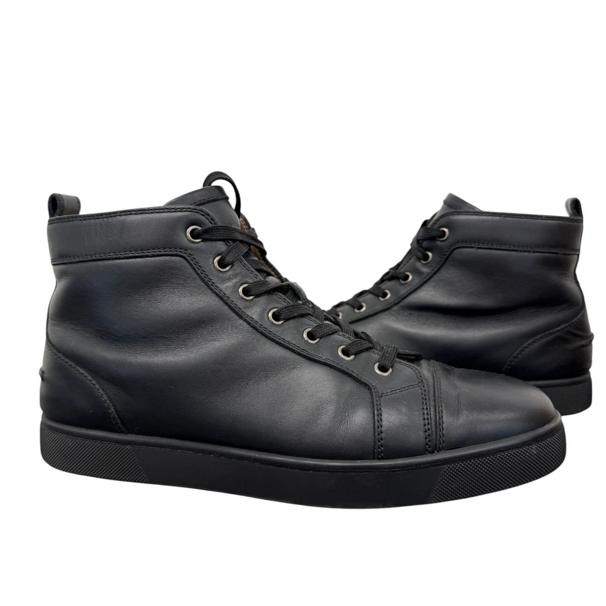Men's Louis Flat High Trainers Black Size UK 9 / EU 43 - Photo 3