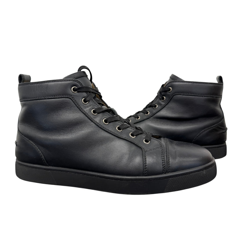 Men's Louis Flat High Trainers Black Size UK 9 / EU 43
