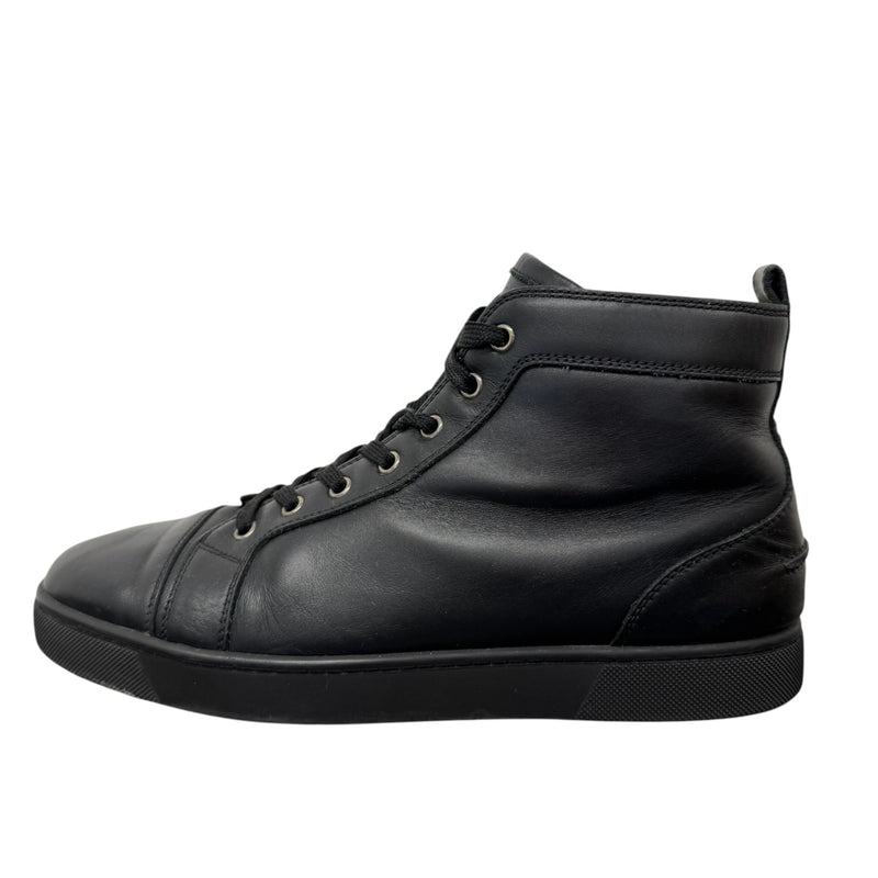 Men's Louis Flat High Trainers Black Size UK 9 / EU 43