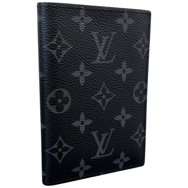 Men's Monogram Eclipse Passport Holder Black