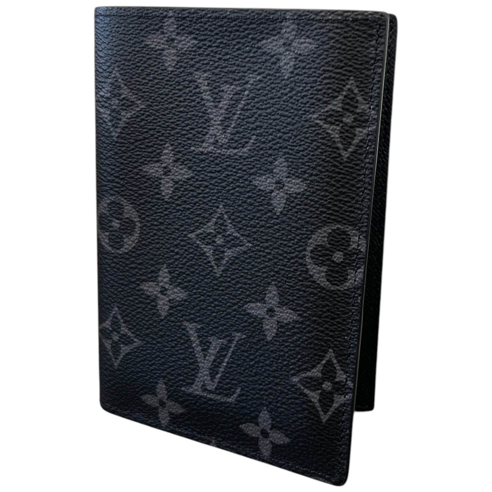 Men's Monogram Eclipse Passport Holder Black - Photo 5