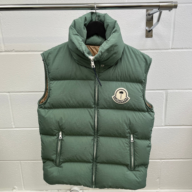 Men's X Palm Angels Rodmar Gilet Green Size Size 00 / XXS