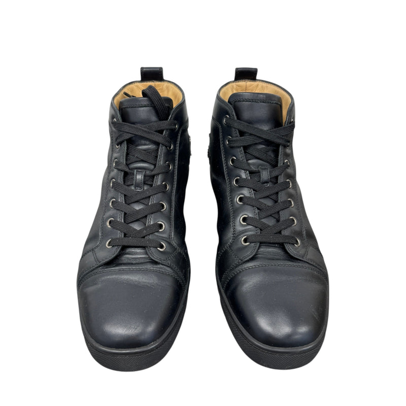 Men's Louis Flat High Trainers Black Size UK 9 / EU 43