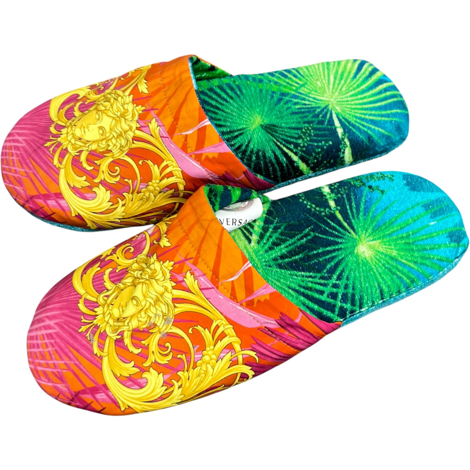 Men's Jungle Print Slippers Multi-Coloured Size EU 41 / UK 8 - Photo 9