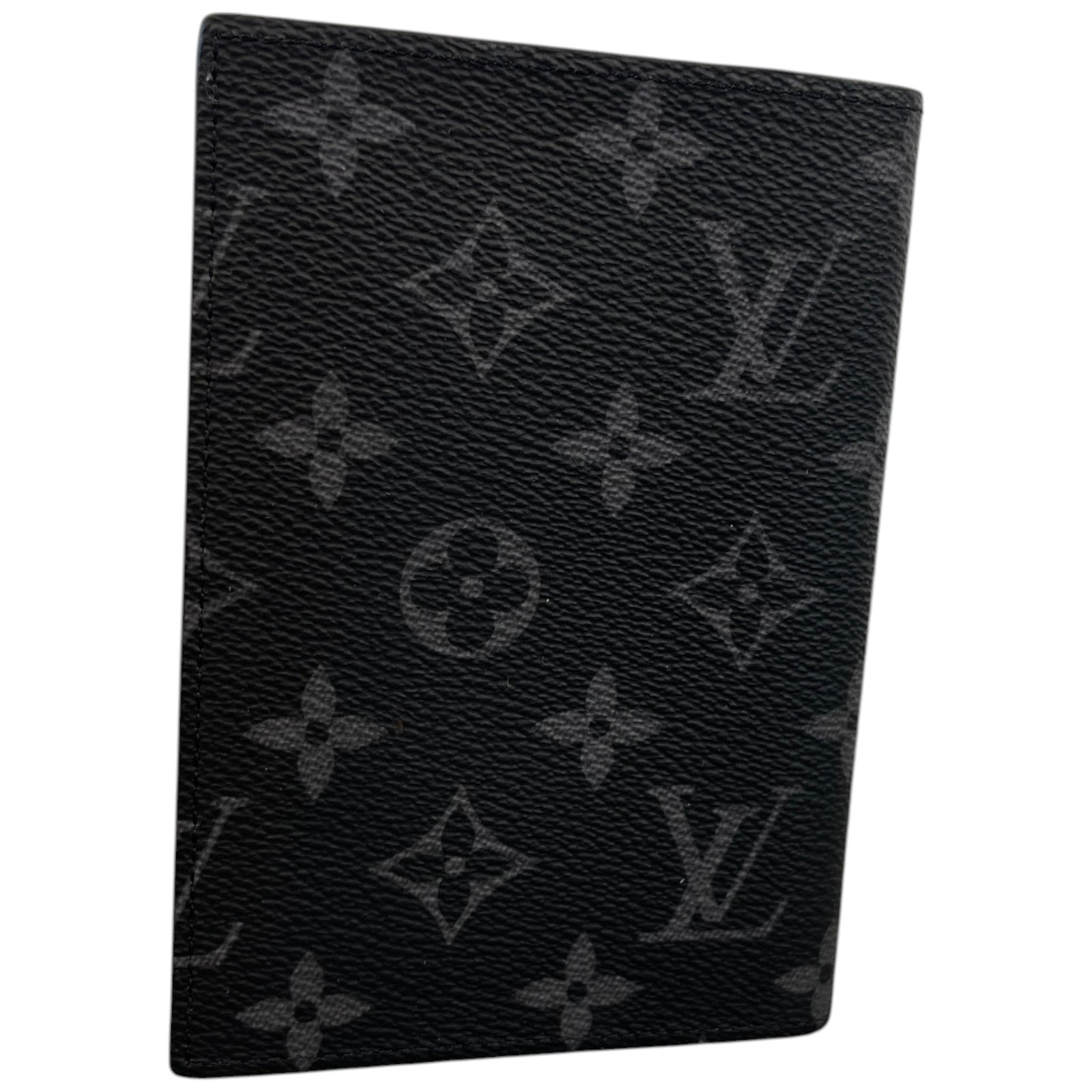 Men's Monogram Eclipse Passport Holder Black - Photo 2