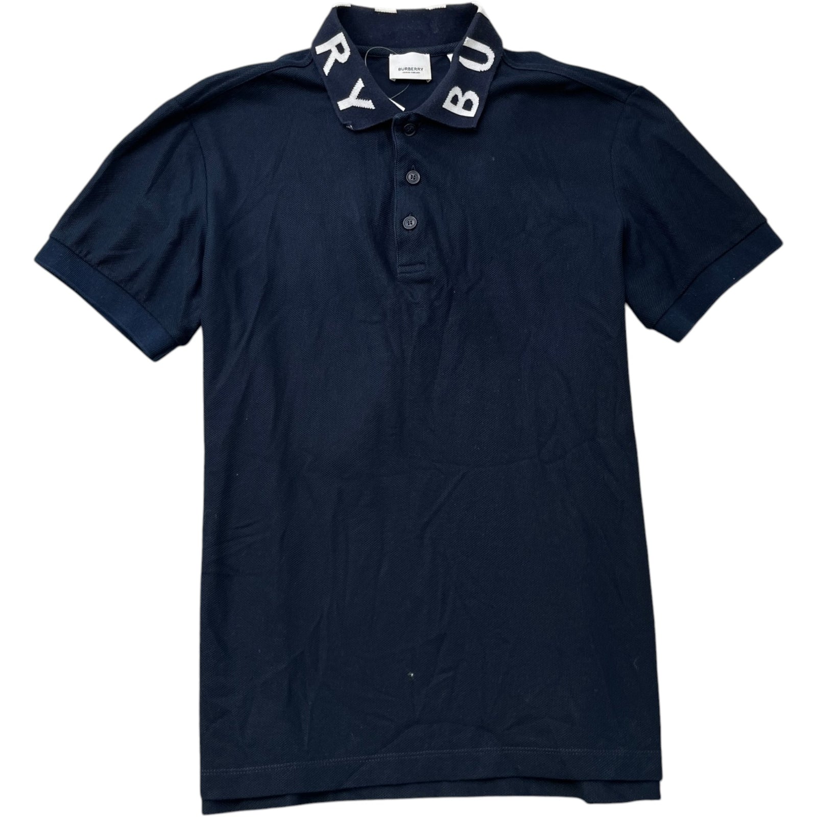 Men's Collar Logo Polo Shirt Navy Size S - Photo 1