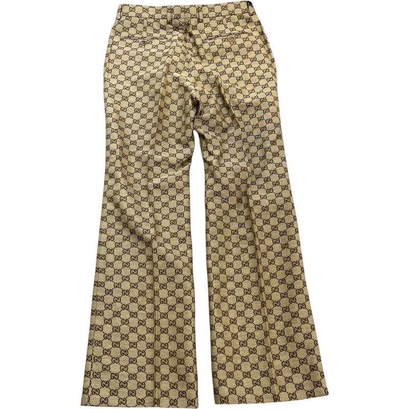 Men's GG Canvas Tailored Trousers Beige Size M / W32