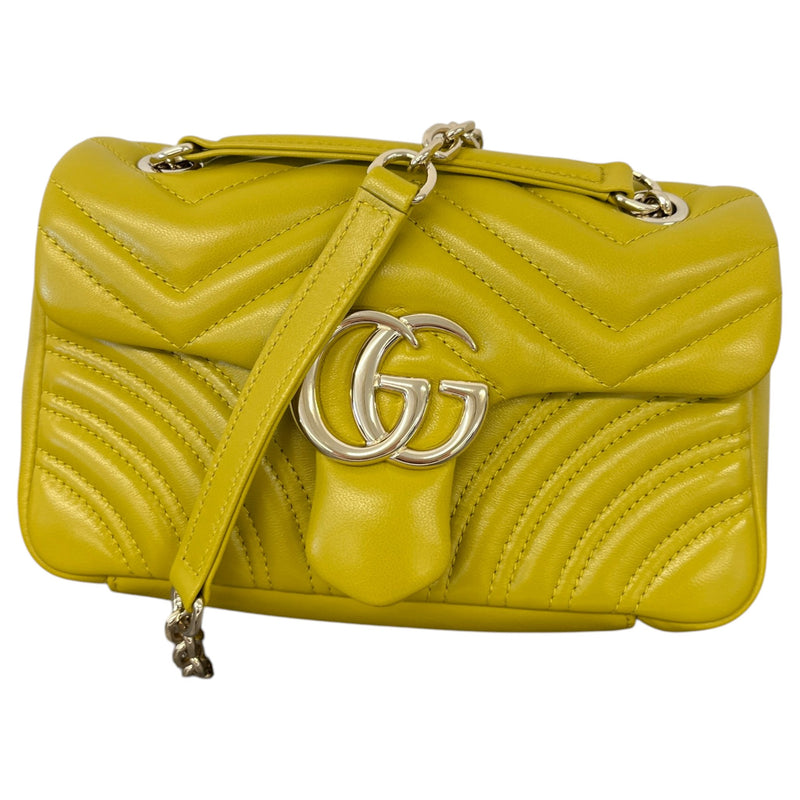 Women's GG Marmont Mini Shoulder Handbag Yellow