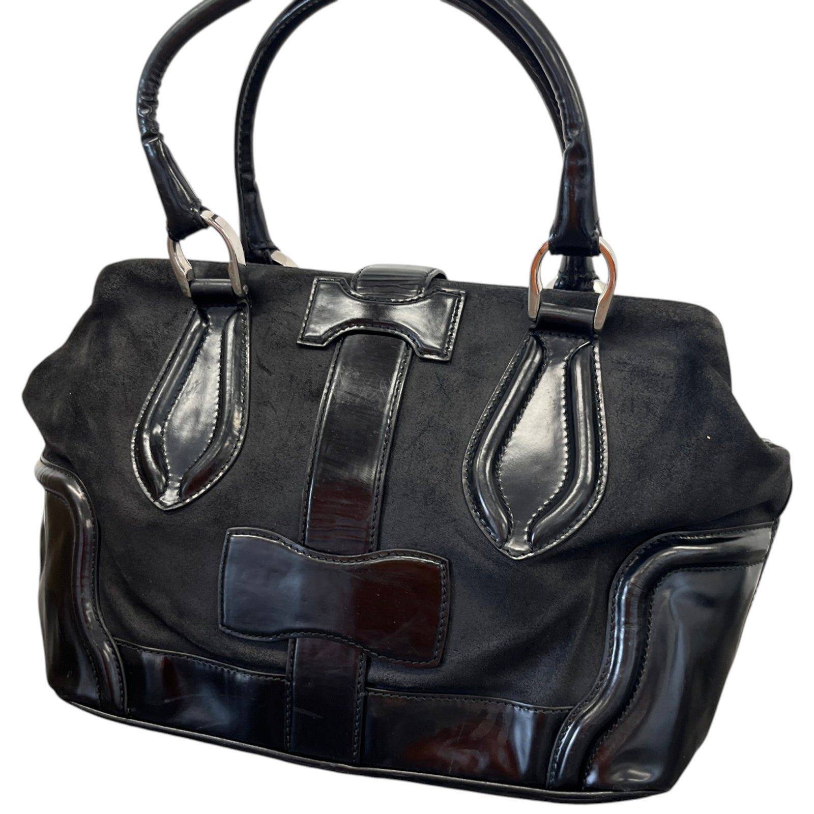 Women's Doctor Handbag Black - Photo 8