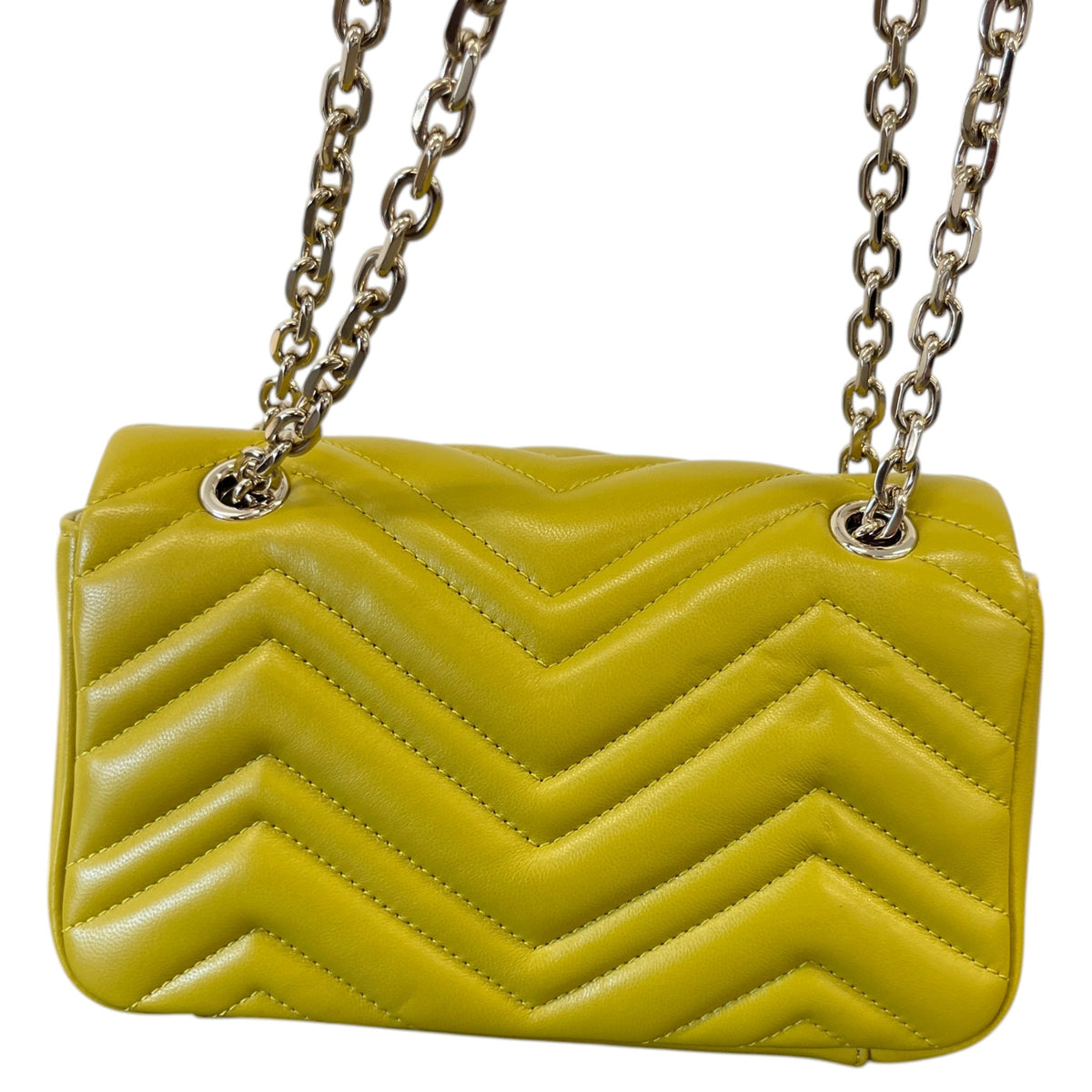 Women's GG Marmont Mini Shoulder Handbag Yellow - Photo 3
