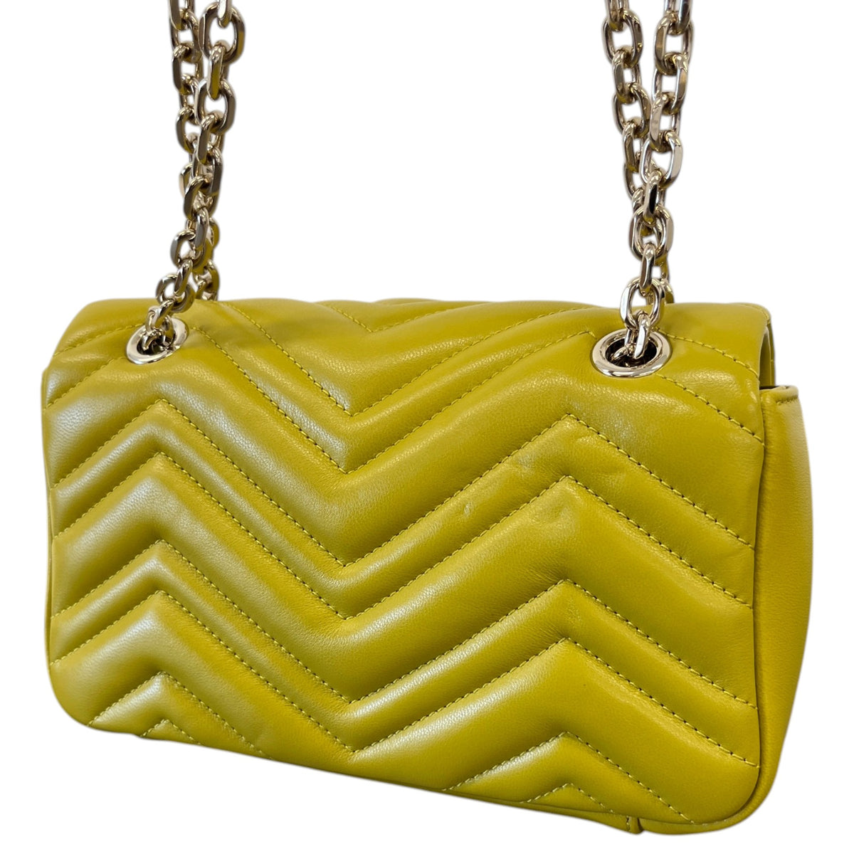 Women's GG Marmont Mini Shoulder Handbag Yellow - Photo 8
