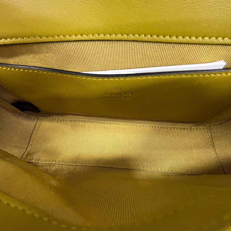 Women's GG Marmont Mini Shoulder Handbag Yellow