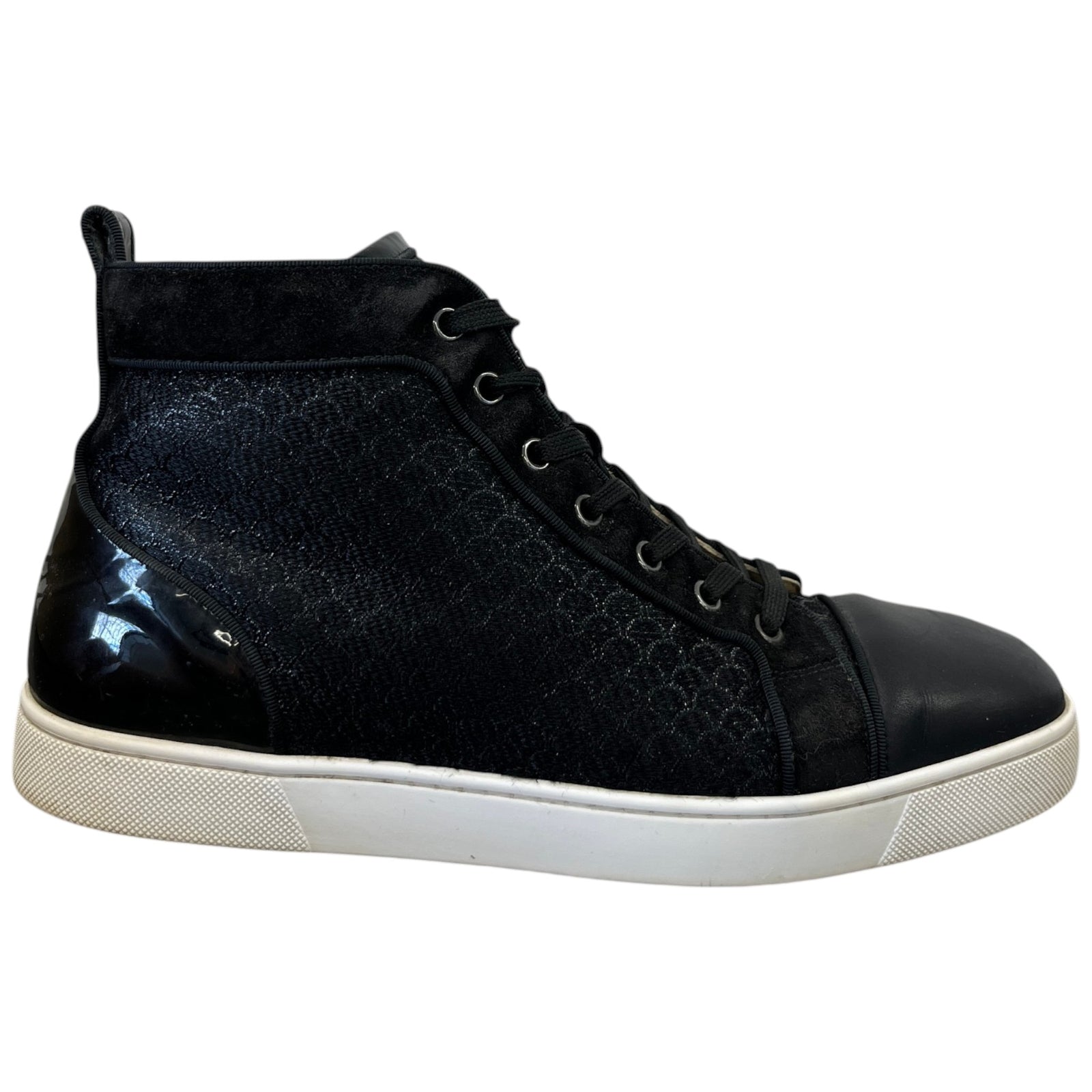 Men's Louis Orlato Flat High Trainers Black Size EU 43 / UK 9 - Photo 1