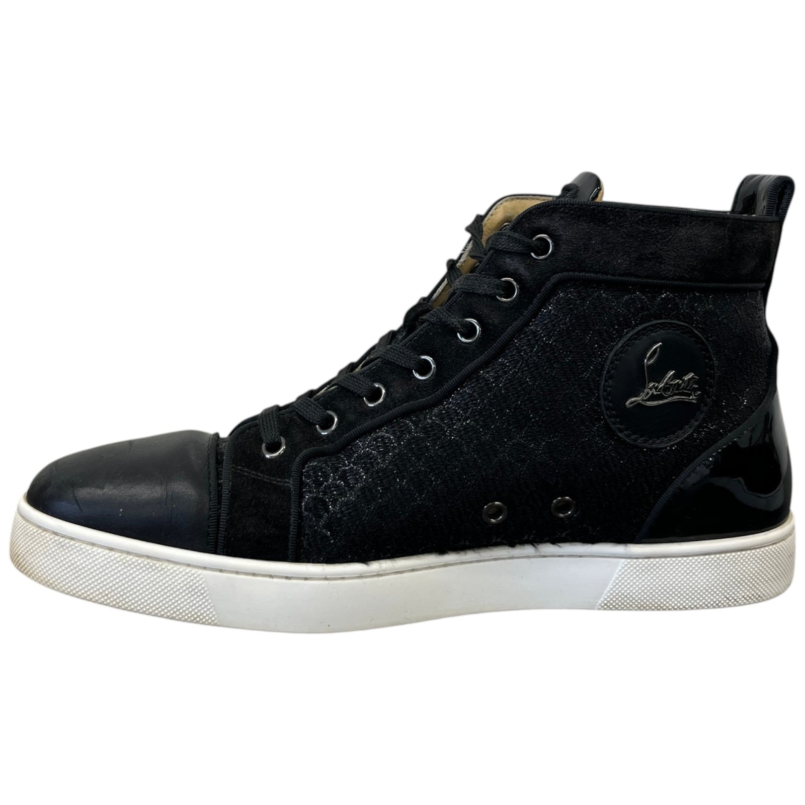 Men's Louis Orlato Flat High Trainers Black Size EU 43 / UK 9 - Photo 2