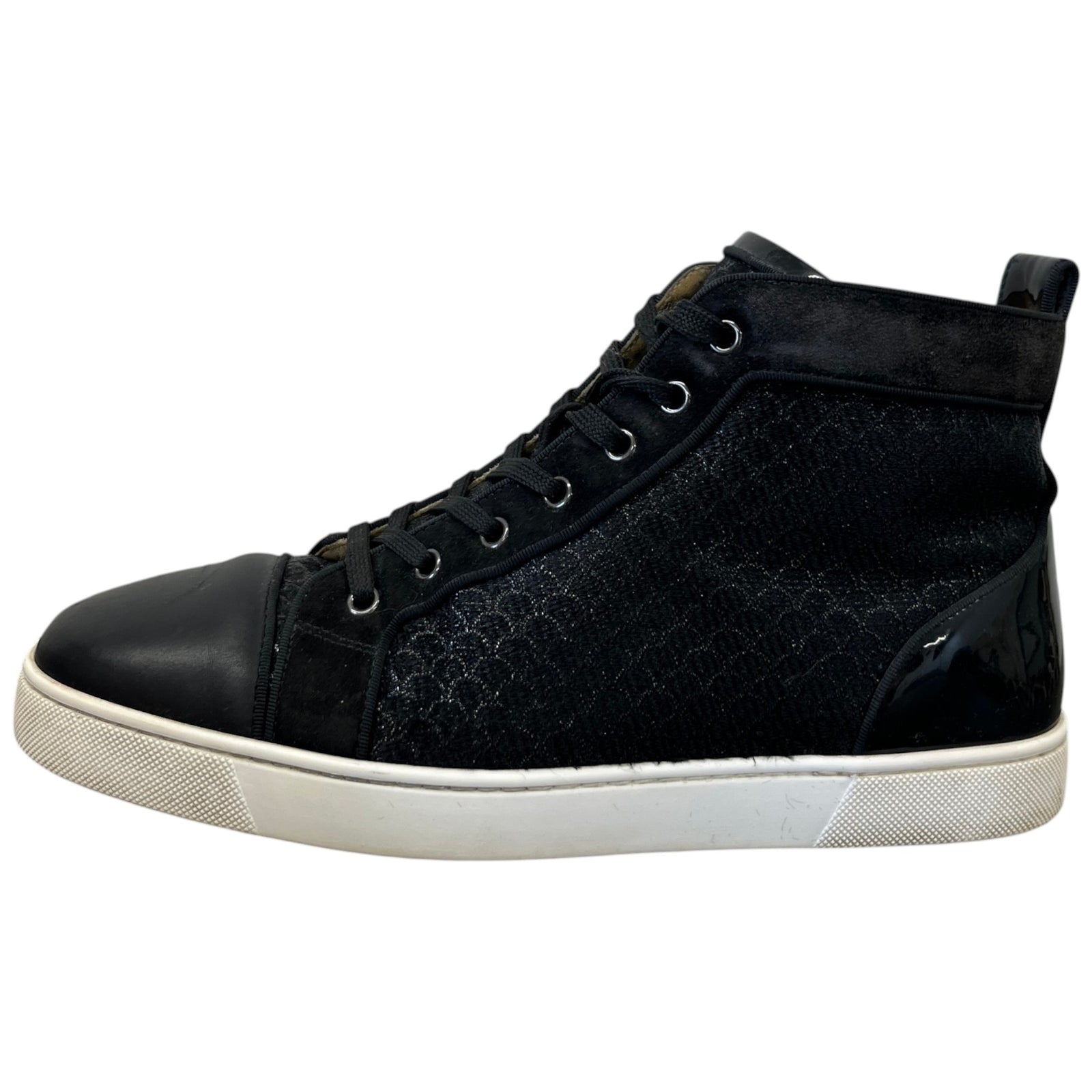 Men's Louis Orlato Flat High Trainers Black Size EU 43 / UK 9 - Photo 5