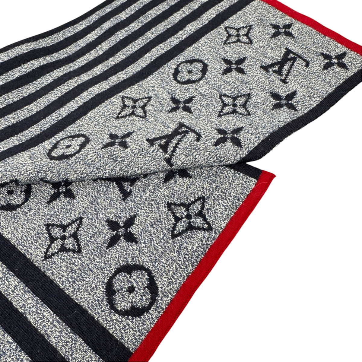 Men's Monogram Scarf Navy - Photo 7