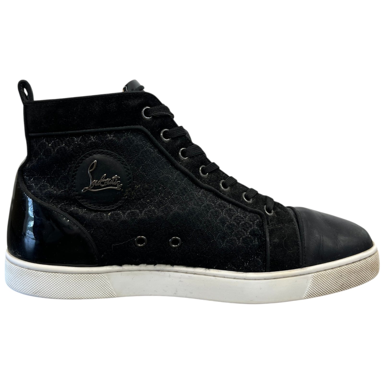 Men's Louis Orlato Flat High Trainers Black Size EU 43 / UK 9 - Photo 4