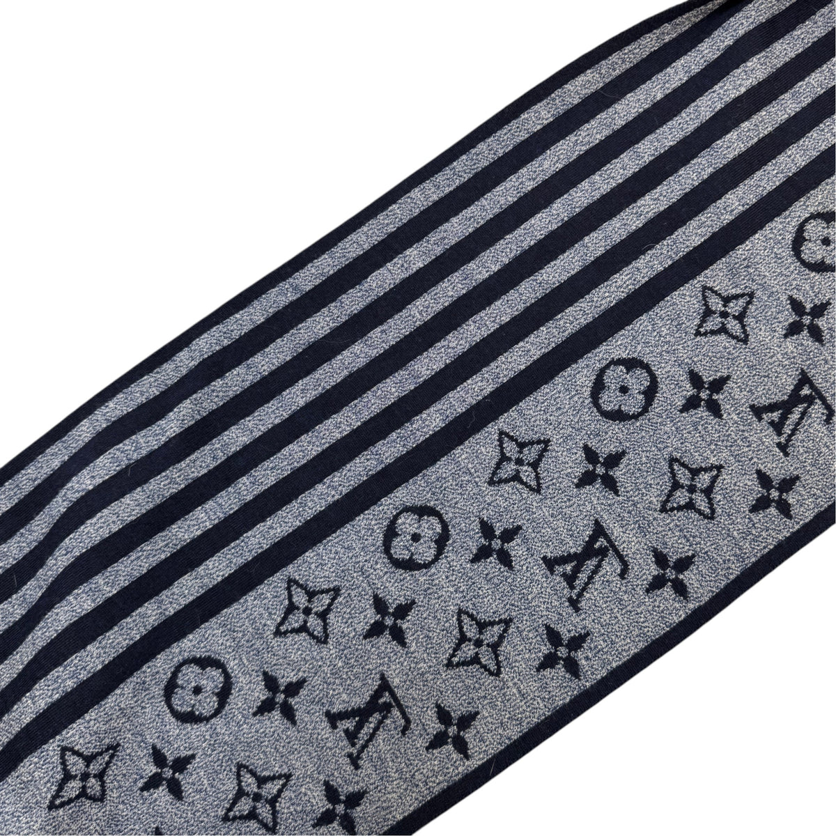 Men's Monogram Scarf Navy - Photo 8