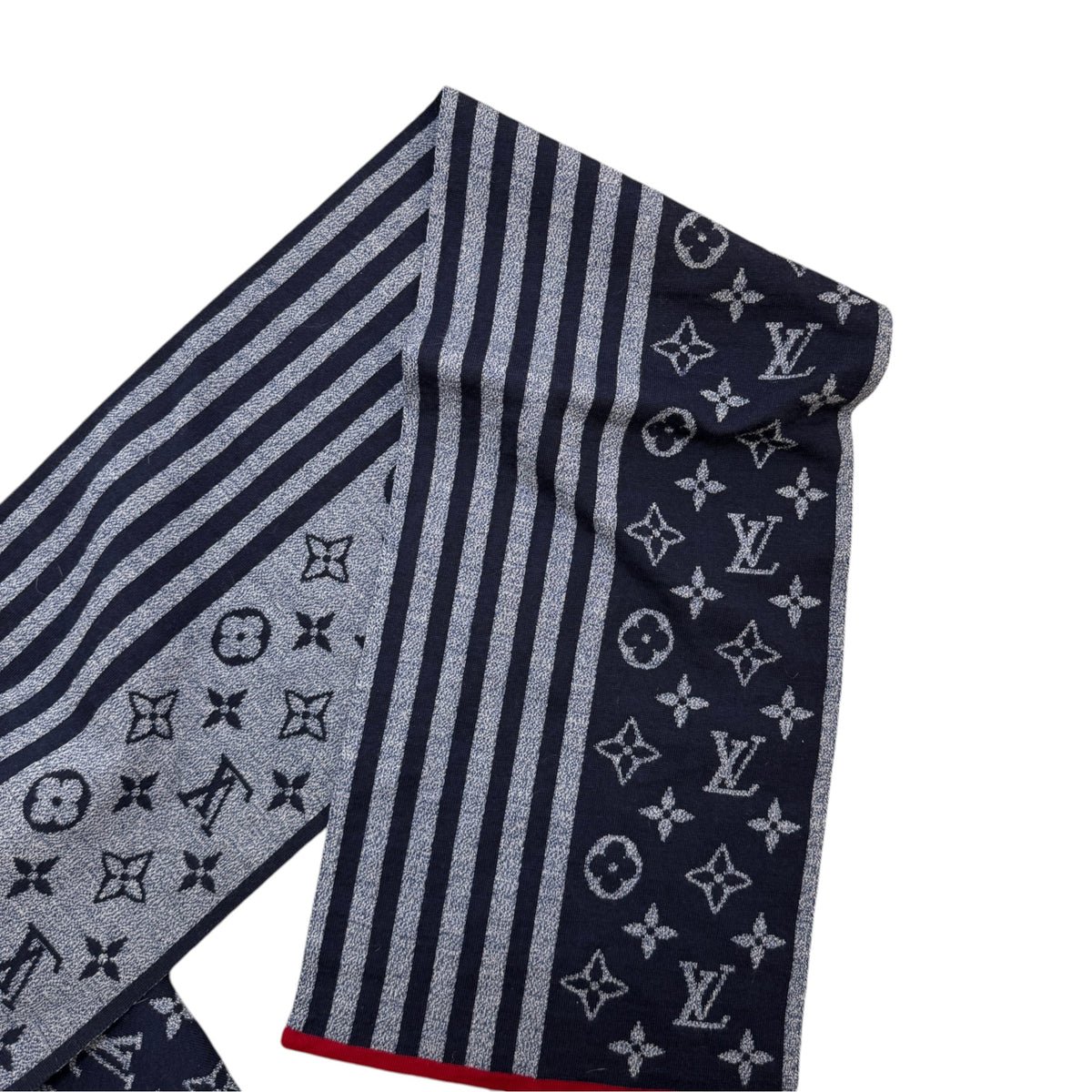 Men's Monogram Scarf Navy - Photo 9