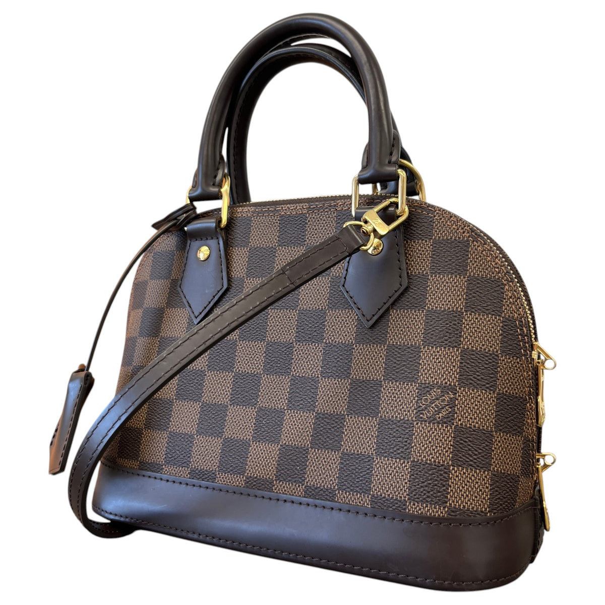 Women's Damier Ebene Alma BB Handbag Brown - Photo 6