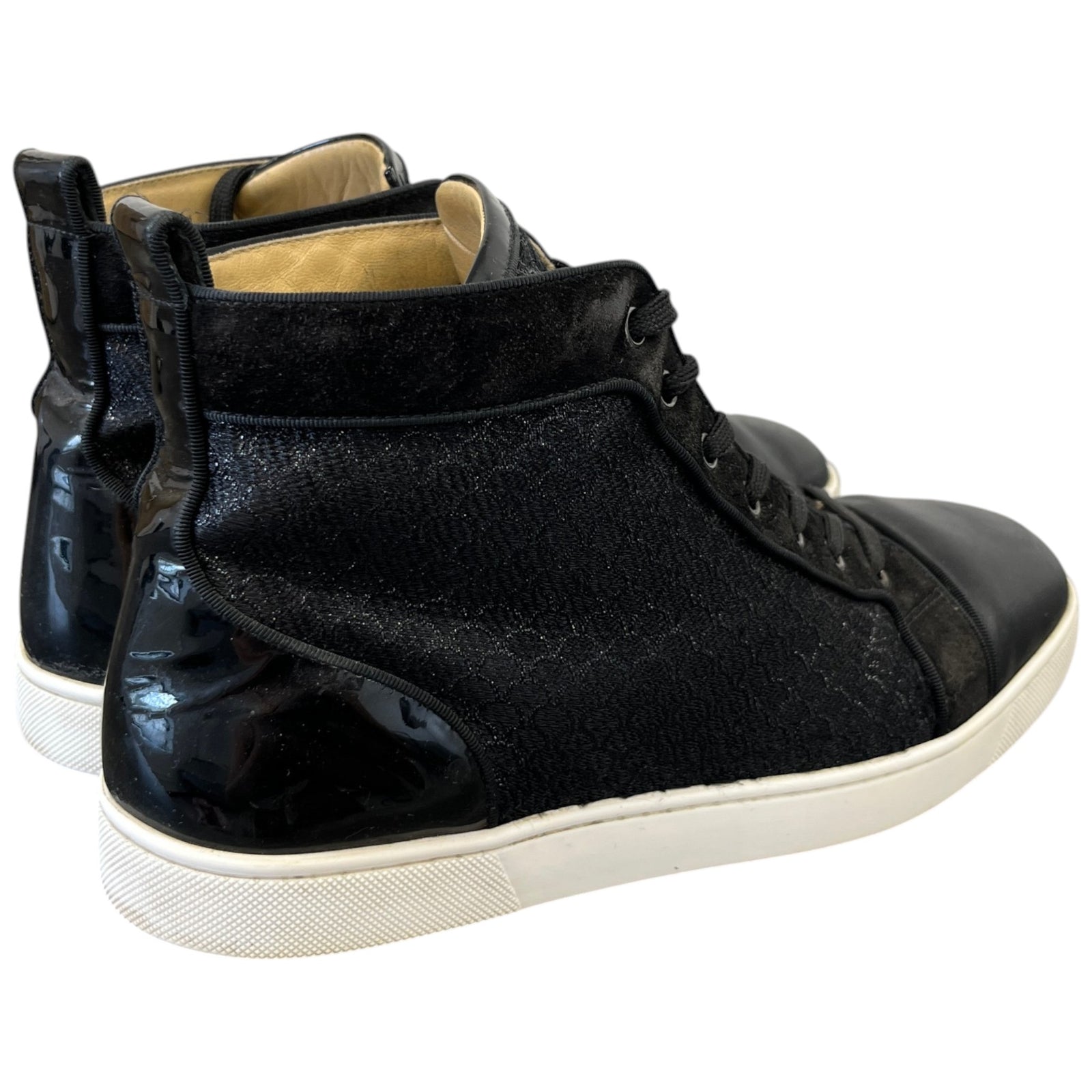 Men's Louis Orlato Flat High Trainers Black Size EU 43 / UK 9 - Photo 8