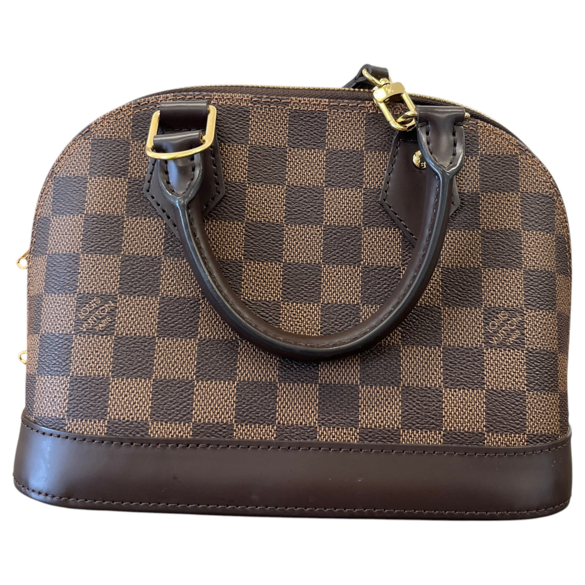 Women's Damier Ebene Alma BB Handbag Brown - Photo 3