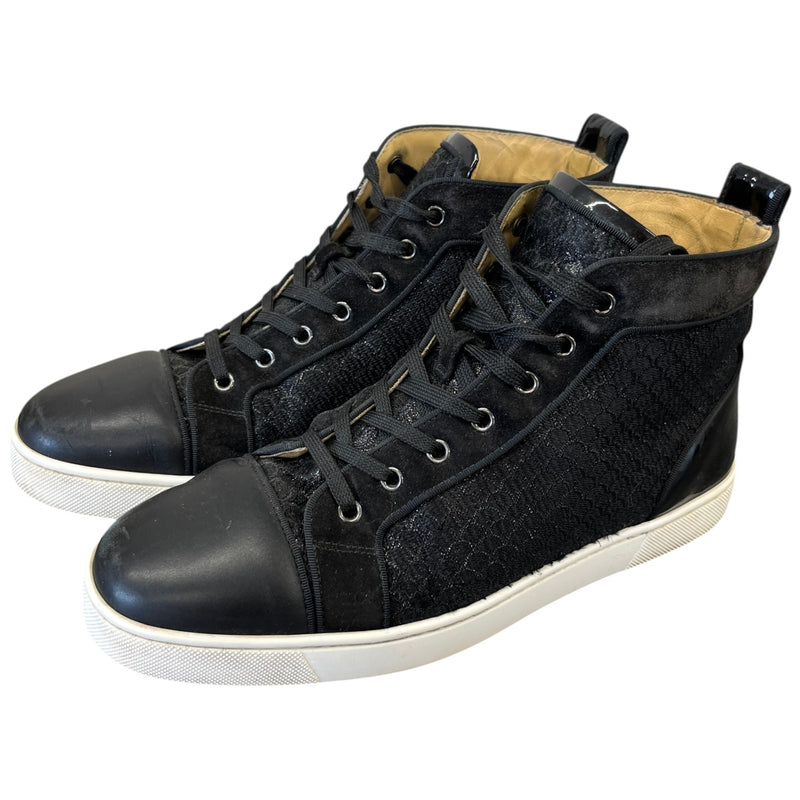 Men's Louis Orlato Flat High Trainers Black Size EU 43 / UK 9