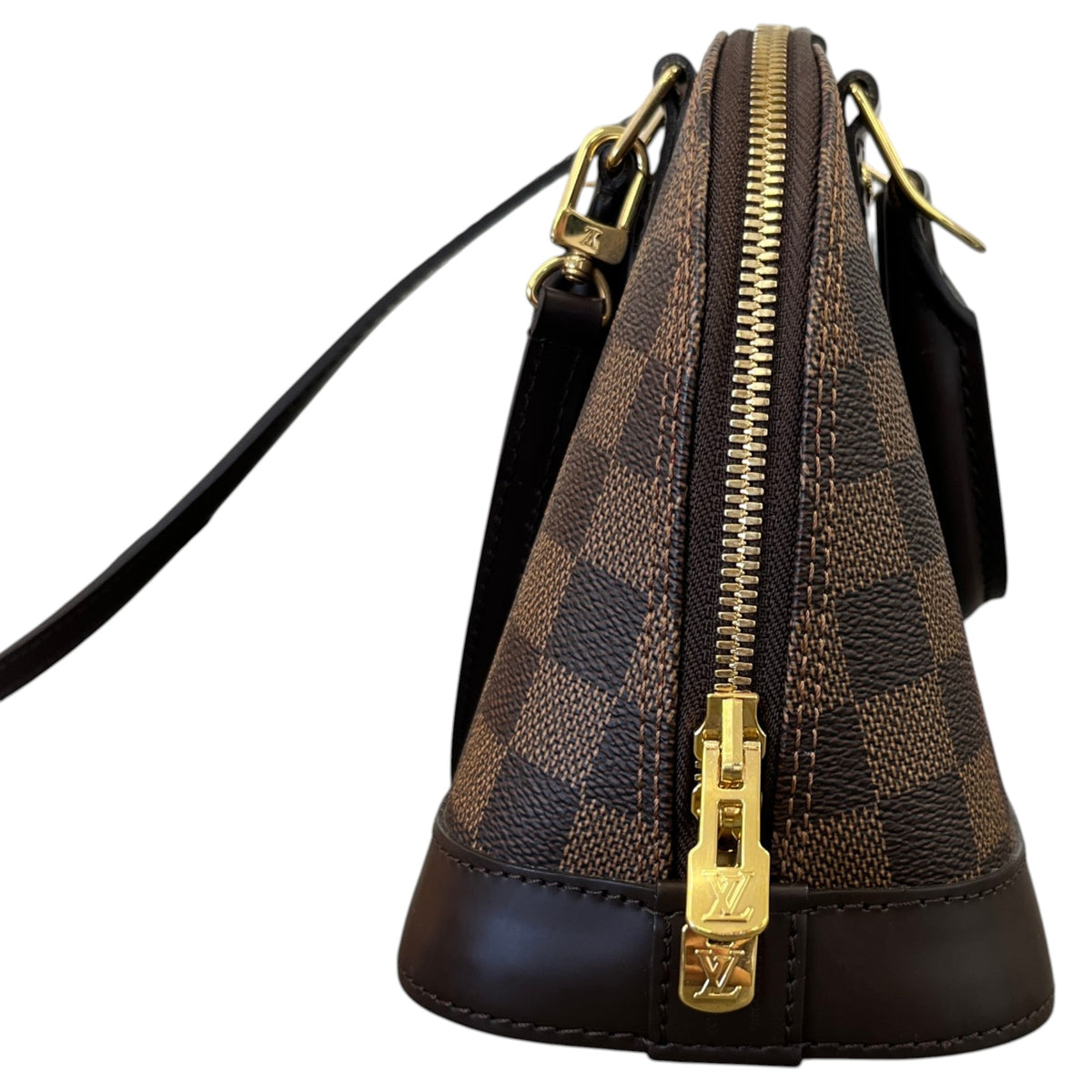 Women's Damier Ebene Alma BB Handbag Brown - Photo 8