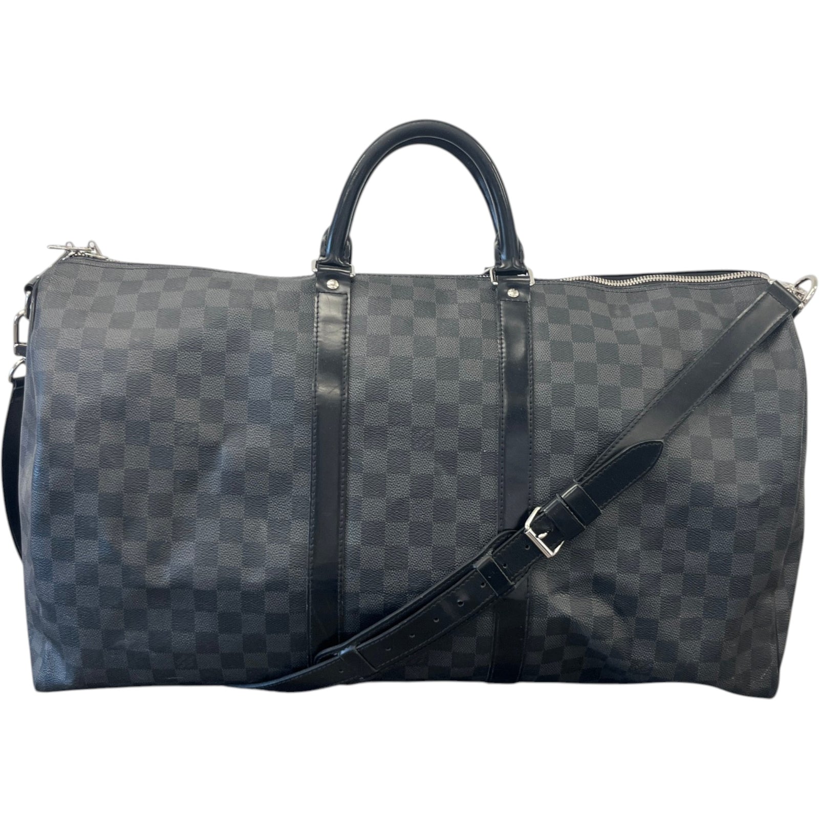 Men's Damier Graphite Keepall 55 Bandoulière Bag Black - Photo 1