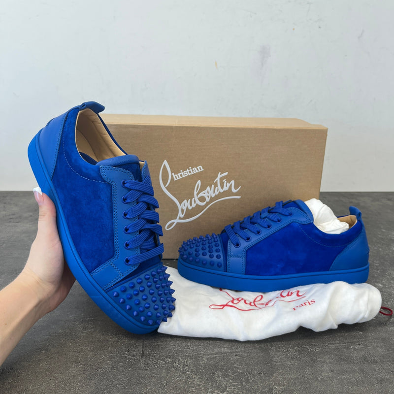 Men's Junior Spikes Low Trainers Blue Size UK 7 / EU 41