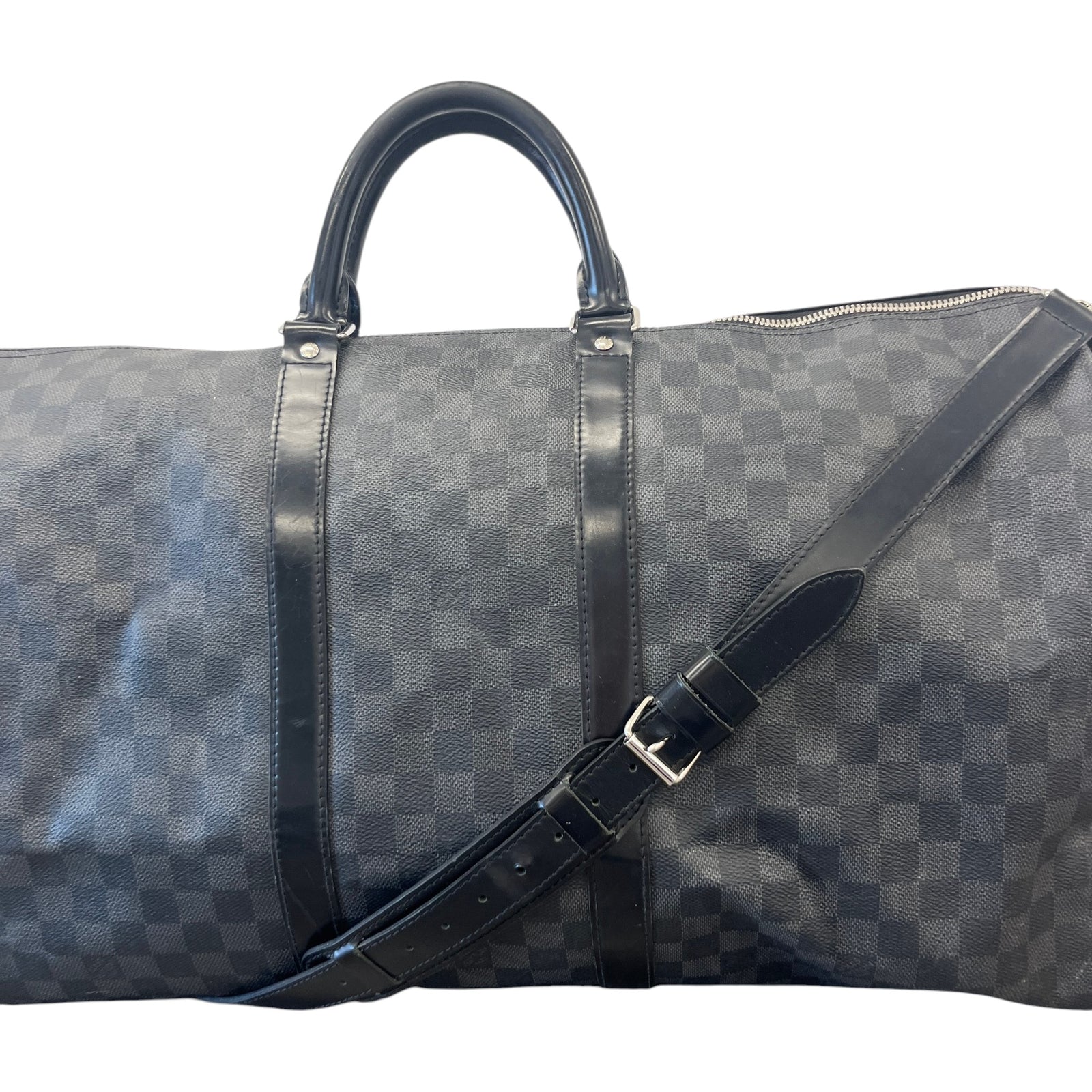 Men's Damier Graphite Keepall 55 Bandoulière Bag Black - Photo 6