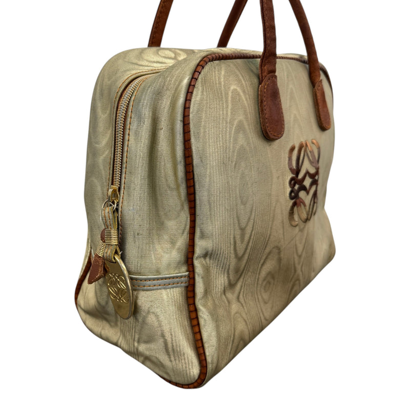 Women's Vintage Anagram Boston Handbag Gold