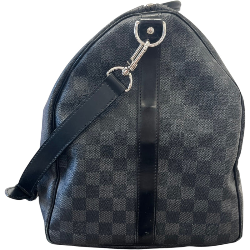 Men's Damier Graphite Keepall 55 Bandoulière Bag Black