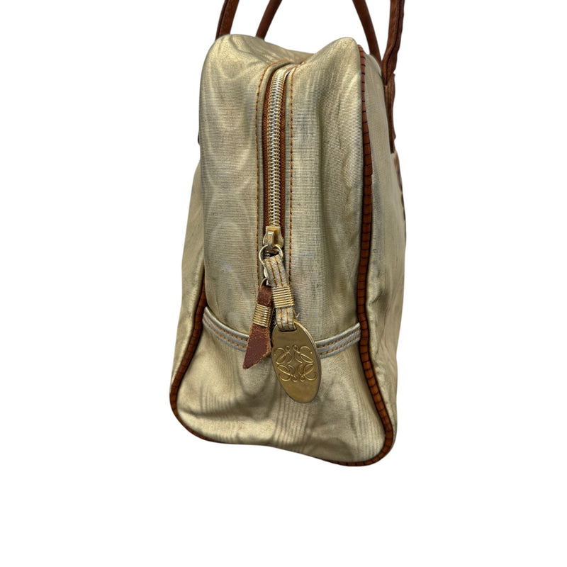 Women's Vintage Anagram Boston Handbag Gold