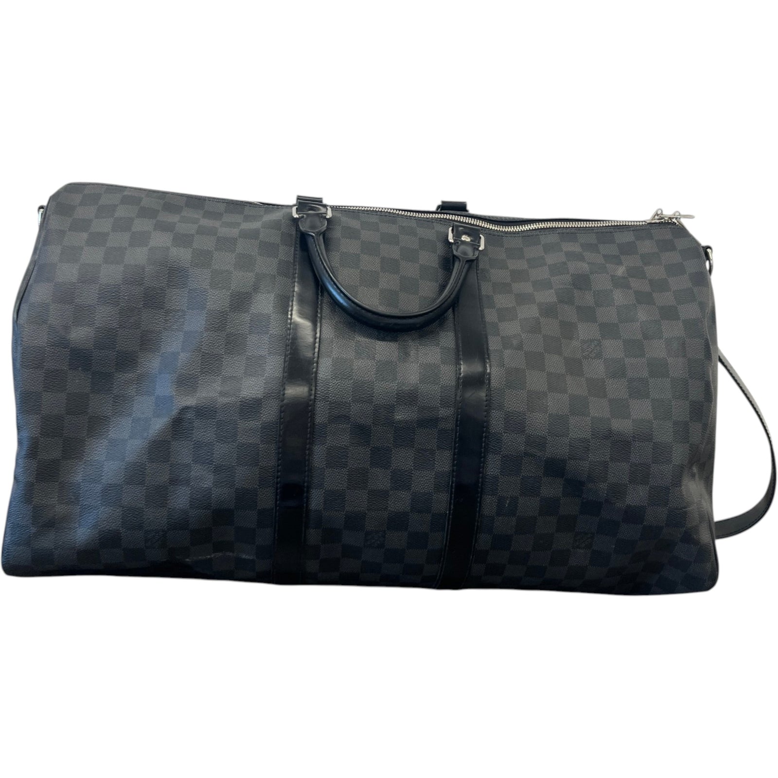 Men's Damier Graphite Keepall 55 Bandoulière Bag Black - Photo 3