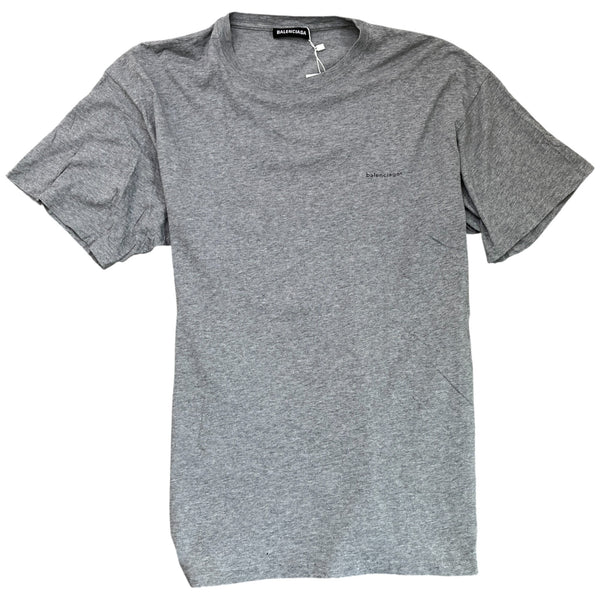 Men's Printed Logo T-Shirt Grey Size M – Label Source