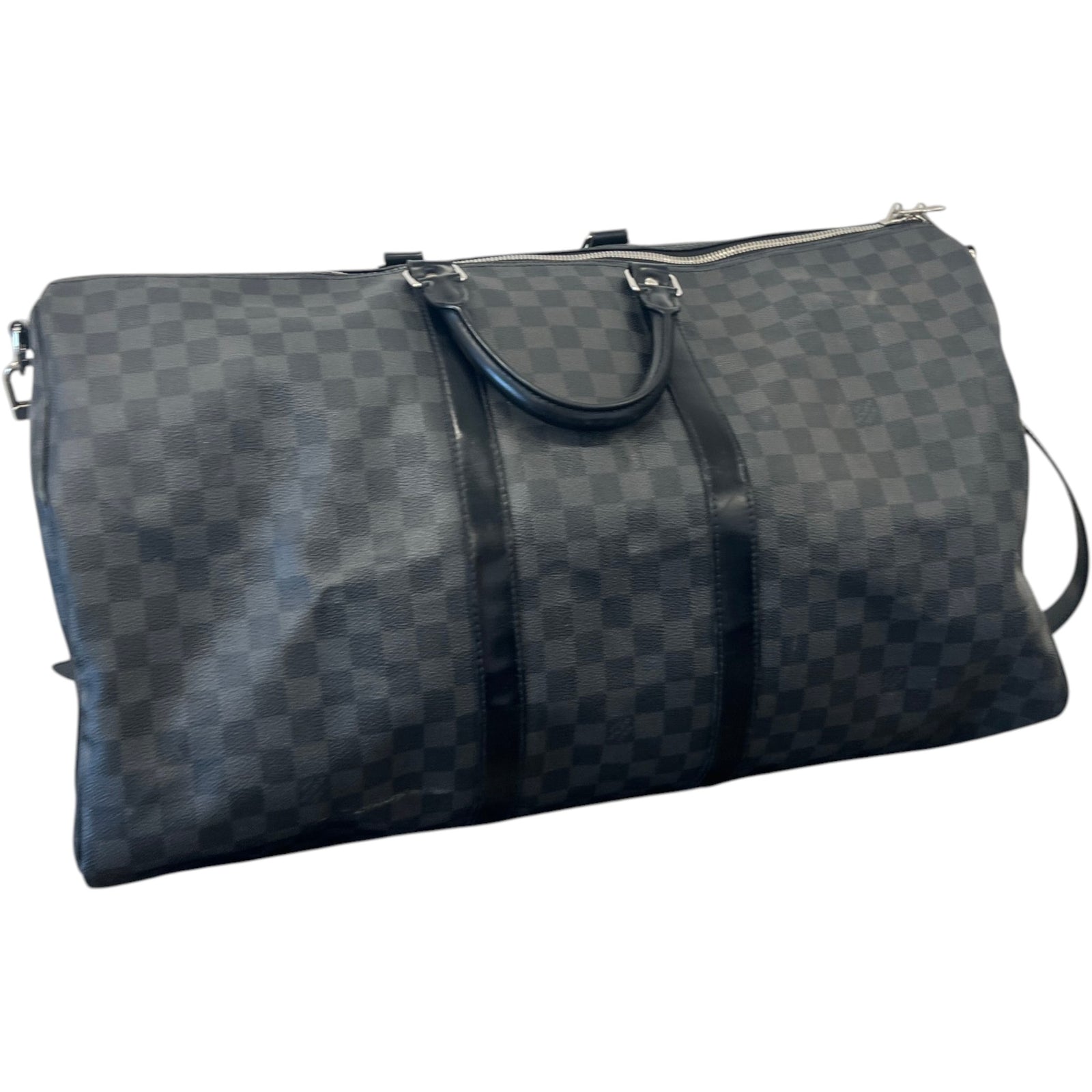Men's Damier Graphite Keepall 55 Bandoulière Bag Black - Photo 9